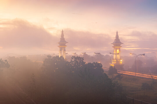 3rd Thailand-Laos friendship bridge crossing the Makong River, Nakhon Phanom-Khammouan.