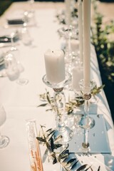wedding table setting