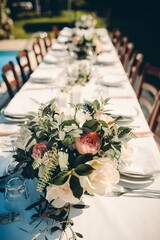 wedding table set