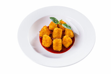 Camembert fries with cranberry sauce
