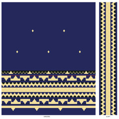 TAPIS LAMPUNG ABUNG CUCUK PINGGIR BLUE EDITION