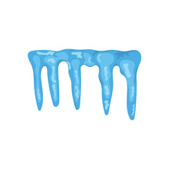 Illustration of icicle for decoration. 