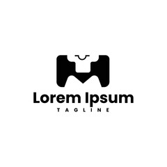 Letter M T-shirt Logo. design for a clothing store, or a clothing production company