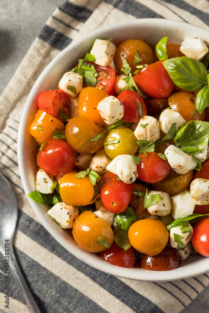 Sticker healthy homemade caprese salad