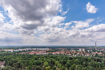 the city of leipzig in saxony germany