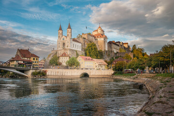 View of Aarburg Castle, Switzerland
