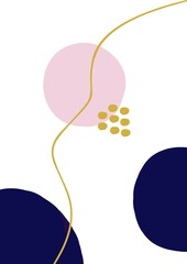 Geometric Shape Illustration, Abstract, boho background