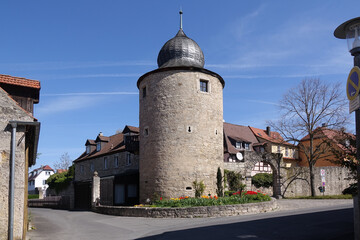 Fototapeta premium Rumorknechtsturm in Sommerhausen