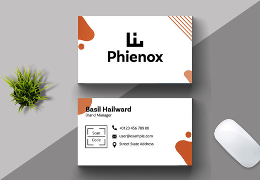 Abstract Business Card Layout