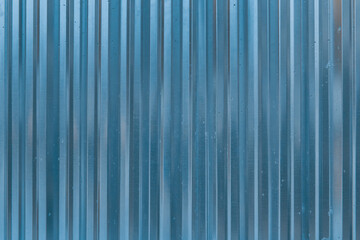 Corrugated Metal Blue Fence Steel Abstract Pattern Texture Background