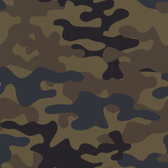 Camouflage seamless texture. modern contemporary vector military camouflage background. Fabric print template in fashion urban style. Previous illustration.