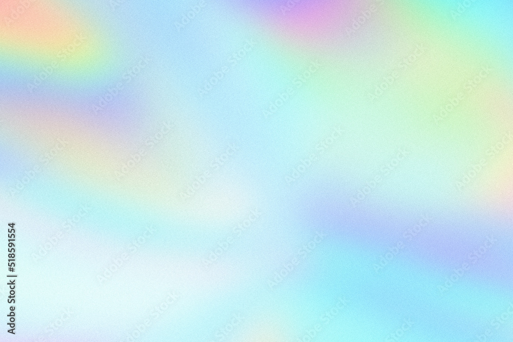 Fototapete abstract pastel holographic blurred grainy gradient background texture. colorful digital grain soft 