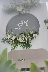 New concept wedding party decoration with beautiful flowers. Flower Concept Wedding Decoration Ideas. wedding decoration with beautiful flower background