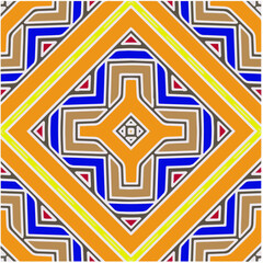 Fototapeta na wymiar Abstract ethnic rug ornamental seamless pattern.Perfect for fashion, textile design, cute themed fabric, on wall paper, wrapping paper, fabrics and home decor.