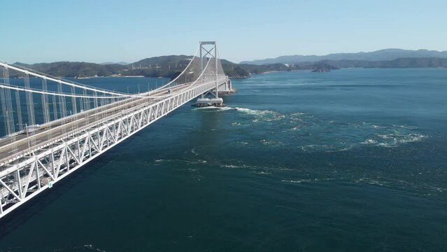 Great Naruto bridge and whirlpools, Tokushima, Japan