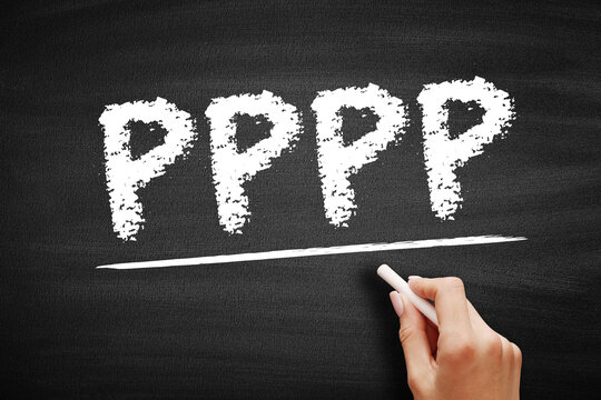 PPPP - Product Price Promotion Place acronym, business concept on blackboard