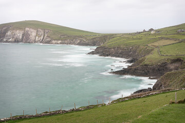 The Atlantic coastline of Kerry on the Dingle peninsular, Ireland