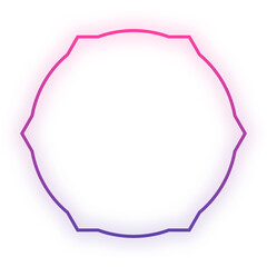 glow geometric frame
