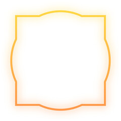 Obraz premium glow geometric frame 