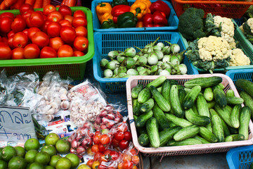 vegetables on market
