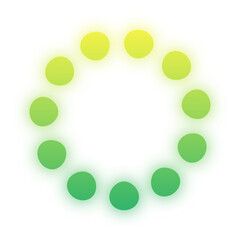 glow gradient dotted circle
