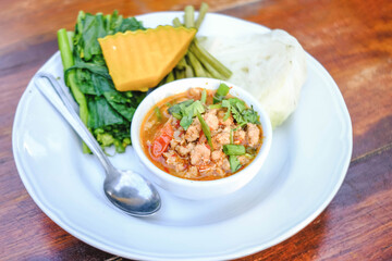 Spicy Northern Thai Pork and Tomato.