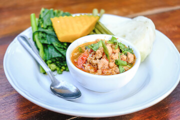 Spicy Northern Thai Pork and Tomato.