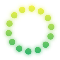 glow gradient dotted circle
