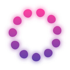 glow gradient dotted circle
