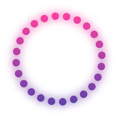 glow gradient dotted circle

