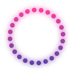 glow gradient dotted circle
