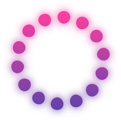 glow gradient dotted circle
