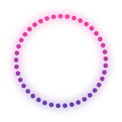 glow gradient dotted circle
