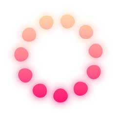 glow gradient dotted circle
