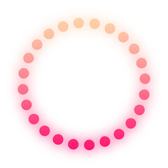 Obraz premium glow gradient dotted circle 