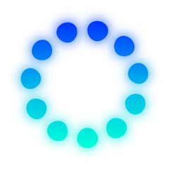 glow gradient dotted circle
