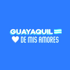 Ecuador, Guayaquil, banner and flag. GYE  icon, star flags. Vector illustration symbol. Guayas.