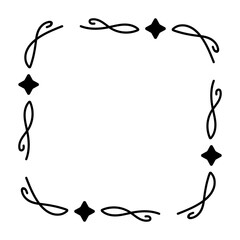 abstract art square frame
