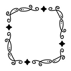 abstract art square frame
