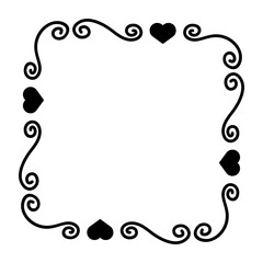 abstract art square frame
