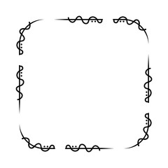 abstract art square frame
