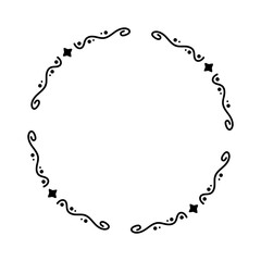 abstract star circle frame
