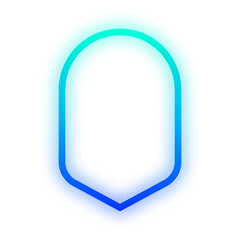 Obraz premium glow gradient badge frame 