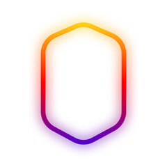glow gradient badge frame
