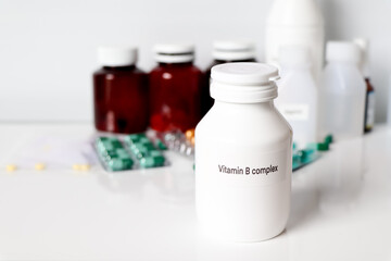 Vitamin B complex ,medicines are used to treat sick people.