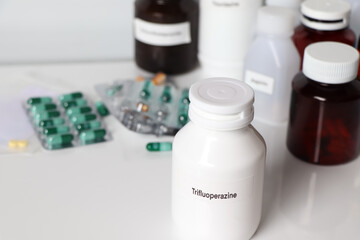 Trifluoperazine ,medicines are used to treat sick people.