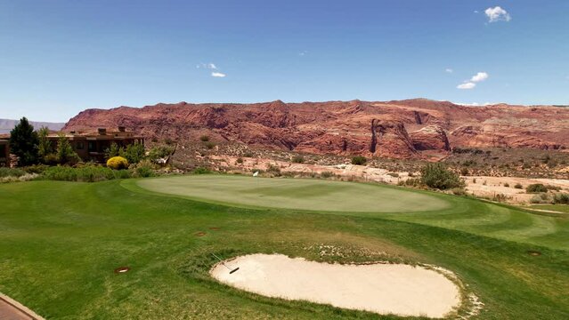 Beautiful view of the ledges of St. George Golf Course in Utah