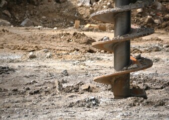 drilling on a construction site