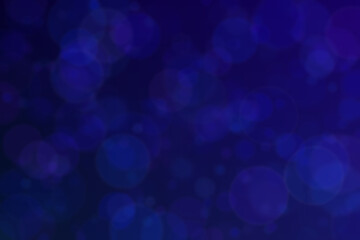 Dark blue abstract background with circle shaped bokeh patten