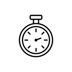 stopwatch icon flat style trendy stylist simple